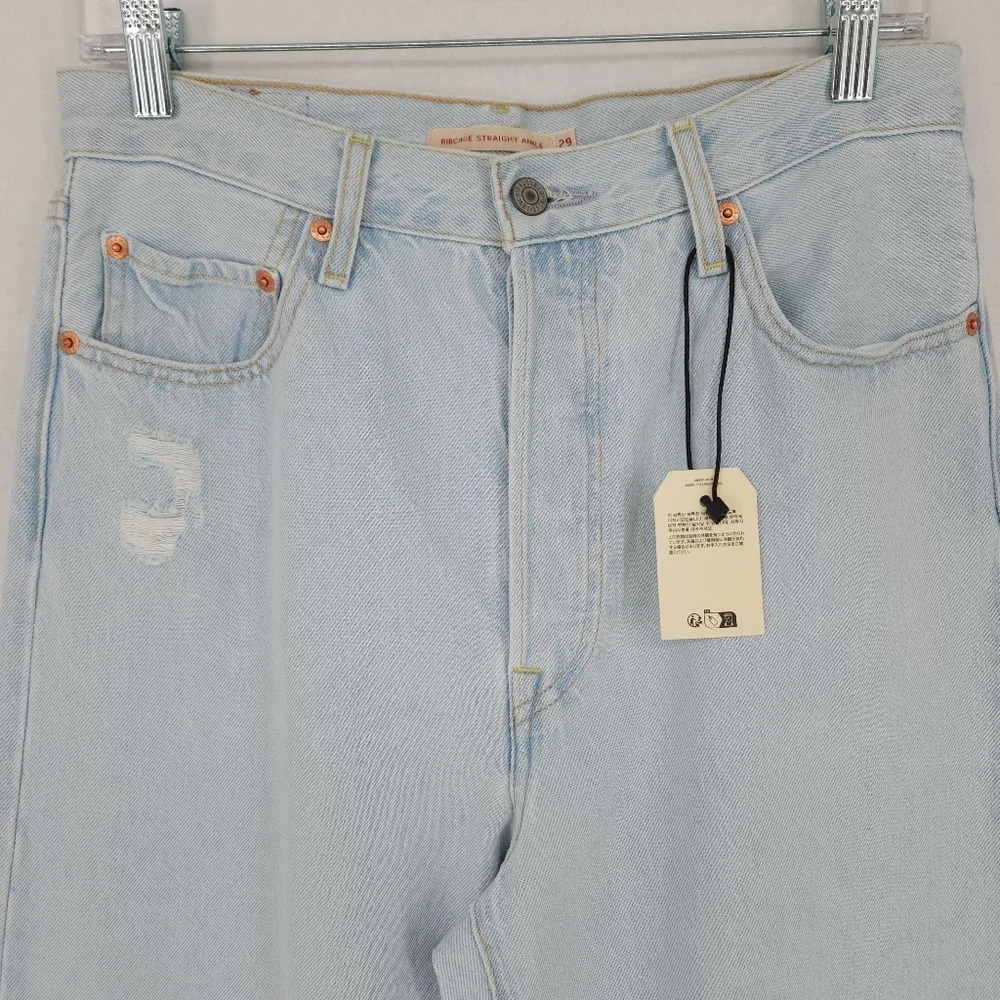 Levi's Ribcage Straight Ankle Jeans 29X27 - Picture 3 of 9